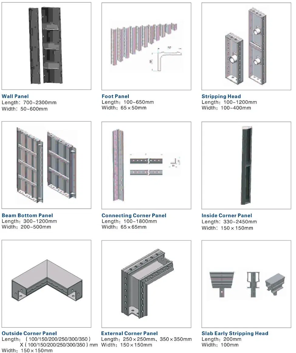 Light Weight Aluminum Formwork for High Rise Building by 6061-T6 with Competitive Price